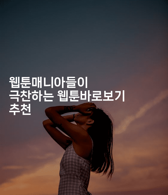 웹툰매니아들이 극찬하는 웹툰바로보기 추천