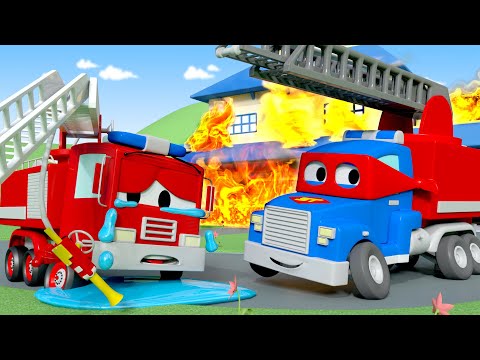 소방차 칼 Firetruck? - 슈퍼 트럭 칼 ? ⍟ 어린이를 위한 트럭 만화 l Car City - Korean Animation Cartoons for Kids